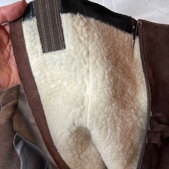 Alpina Fleece Lined Brown Leather/Suede Buckle Boots. Size 7.5. - Picture 15 of 16